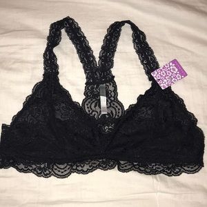 Black lace bralette